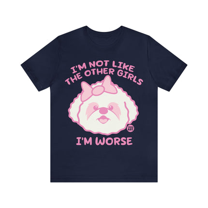 Now Like Other Girls Dog Unisex Short Sleeve Tee