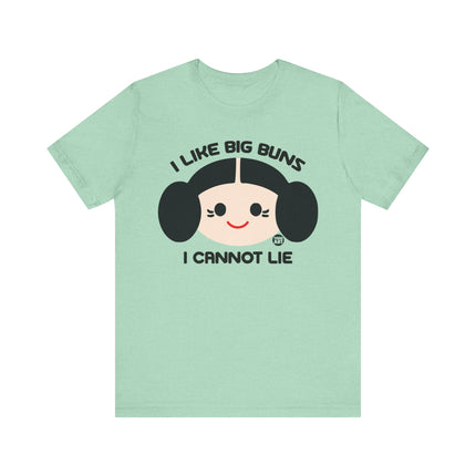 I Like Big Buns Cannot Lie Princess Leia Tee, Funny Leia Buns Tee