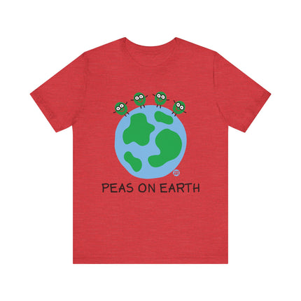 Peas on Earth Unisex Short Sleeve Tee