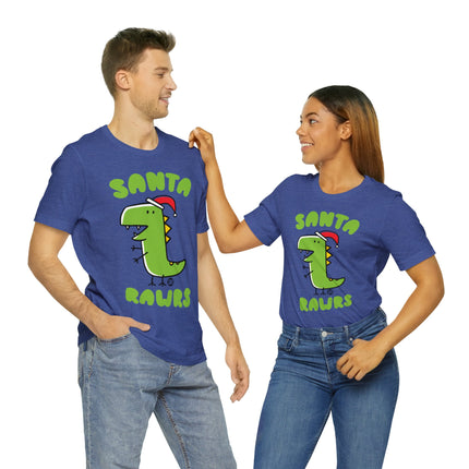 Santa Rawrs Christmas Unisex Tee