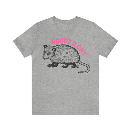 Adopt A Cat Possum Unisex Short Sleeve Tee