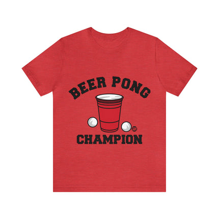 Beer Pong Champion Unisex Tee