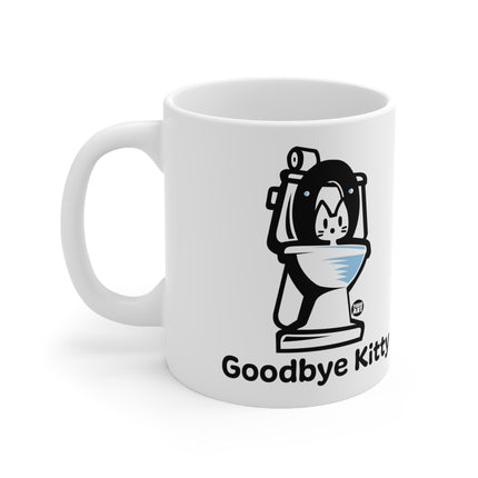 Goodbye Kitty Toilet Ceramic Mug