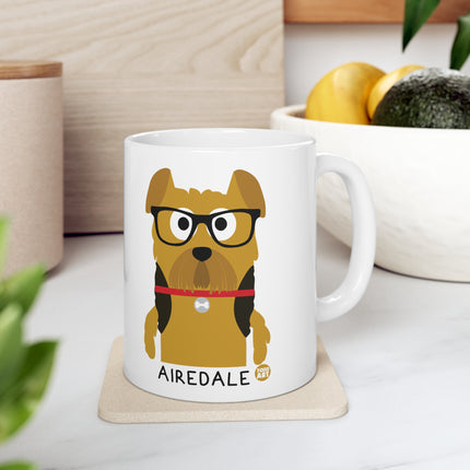 Bow Wow Meow Airedale Ceramic Mug