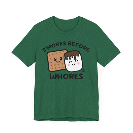 Funny "SMORES BEFORE WHORES" Tee Shirt