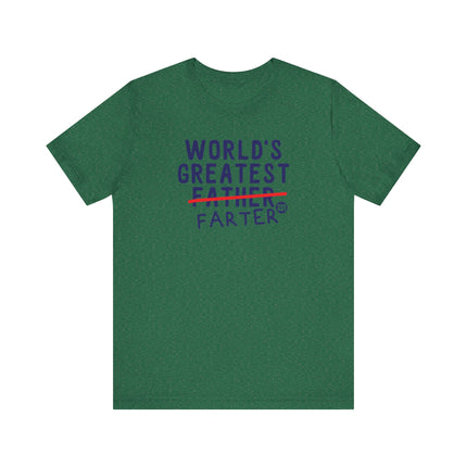 Funny "WORLD'S GREATEST FATHER FARTER" Tee Shirt