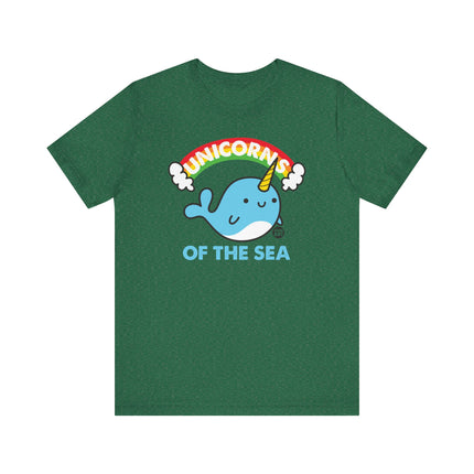 Cute "UNICORNS OF THE SEA" Narwhal Tee Shirt