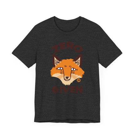 Funny "No Fox Given" Graphic Tee