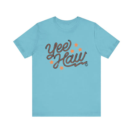Yee Haw Rope Graphic Tee, Yee Haw Rope Rodeo Tshirt