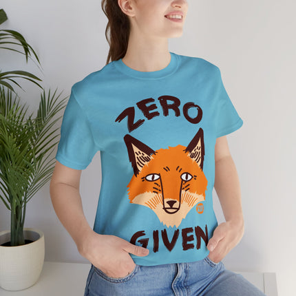 Zero Fox Given Unisex Short Sleeve Tee