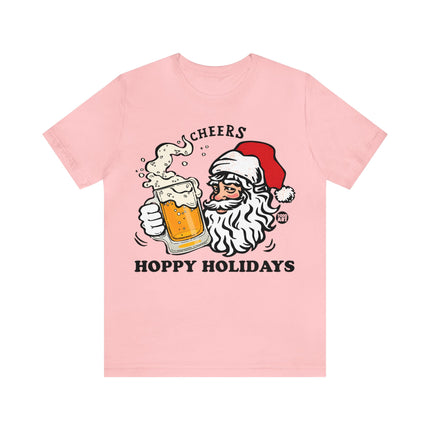 Hoppy Holidays Santa Beer Unisex Tee