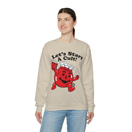 Let's Start a Cult Kool Aid Man Crewneck Sweatshirt