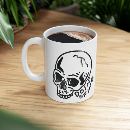 Doin Fine Skull Ceramic Coffee Mug