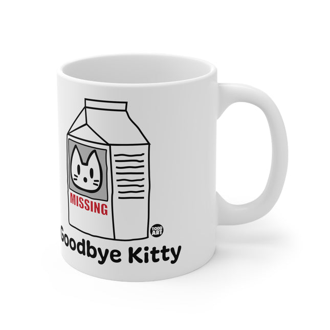 Goodbye Kitty Milk Carton Ceramic Mug