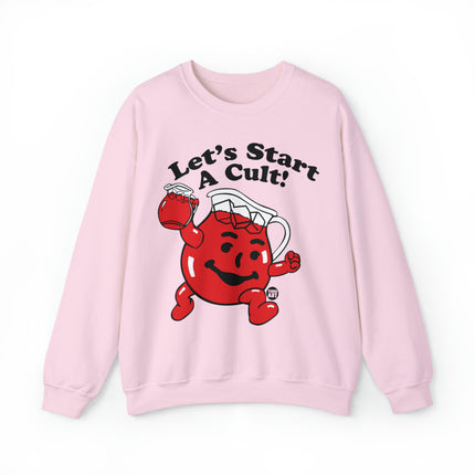 Let's Start a Cult Kool Aid Man Crewneck Sweatshirt