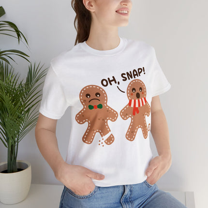 Oh Snap Gingerbread Cookie Xmas Unisex Tee