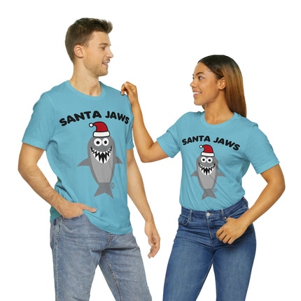 Santa Jaws Christmas Unisex Tee