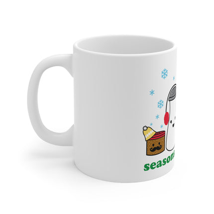 Seasons Greetings Christmas Ceramic Mug