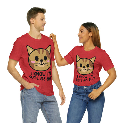 Cute As Shit Cat Unisex Tee