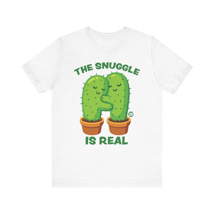 Cute "SNUGGLE IS REAL" Cactus Tee Shirt