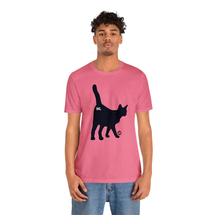 Cat Butt Hi Unisex Short Sleeve Tee