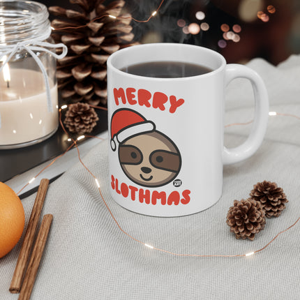 Merry Slothmas Christmas Ceramic Mug