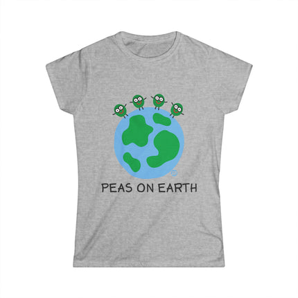 Peas on Earth Women's Softstyle Tee