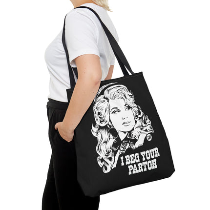 I Beg Your Parton Dolly Tote Bag