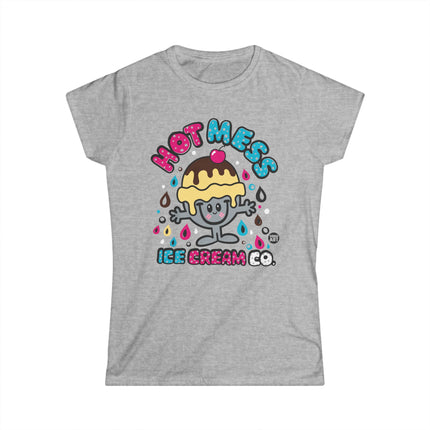 Hot Mess Ice Cream Womens Softstyle Tee