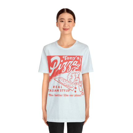 Retro Ton't Pizza Unisex Short Sleeve Tee