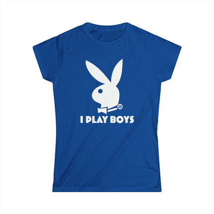 I Play Boys Women's Softstyle Tee