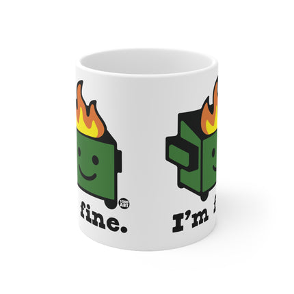 dumpster fire Ceramic Mug