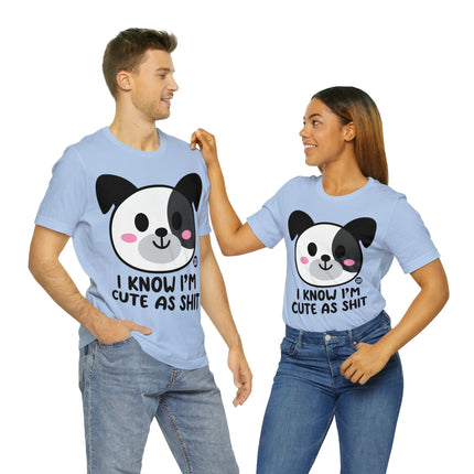 Cute As Shit Dog Unisex Tee