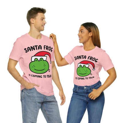 Santa Frog Christmas Unisex Tee