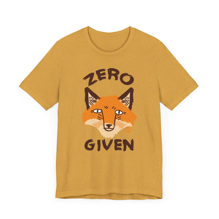 Funny "No Fox Given" Graphic Tee