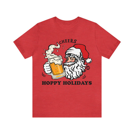 Hoppy Holidays Santa Beer Unisex Tee