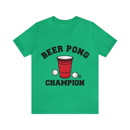 Beer Pong Champion Unisex Tee