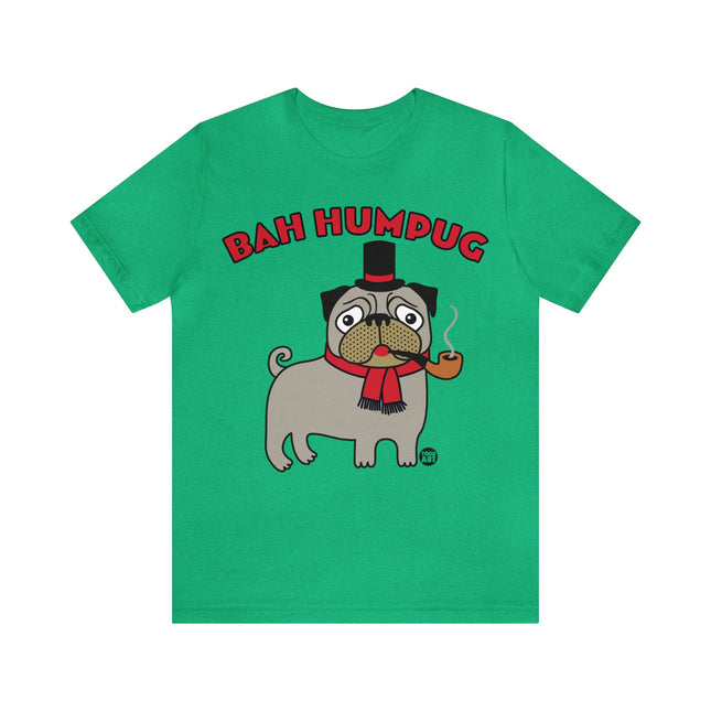 Bah Humpug Pug Christmas Unisex Short Sleeve Tee