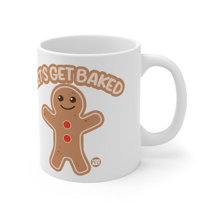 Let's Get Baked Gingerbread Man Christmas Mug