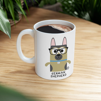 Bow Wow Meow German Shepherd Ceramic Mug