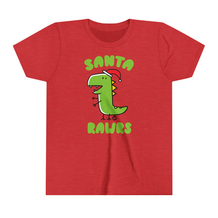 Santa Rawrs Kids Short Sleeve Tee