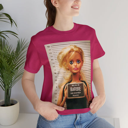 Barbie Malibu Mugshot Unisex Short Sleeve Tee