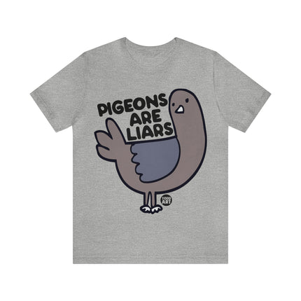 Pigeons Are Liars Unisex Short Sleeve Tee