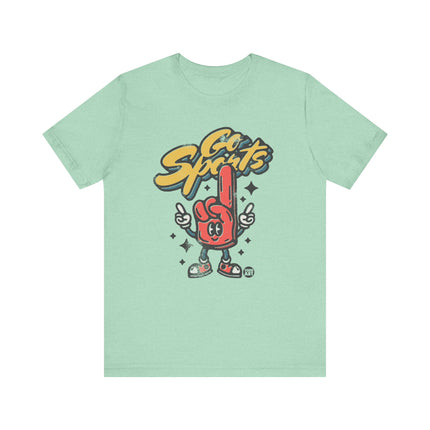 Go Sports Tee, Cute Go Sports Foam Finger Tshirt