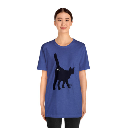 Cat Butt Hi Unisex Short Sleeve Tee