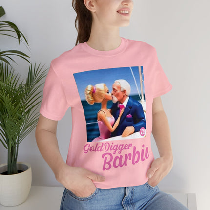 Gold Digger Barbie Unisex Short Sleeve Tee