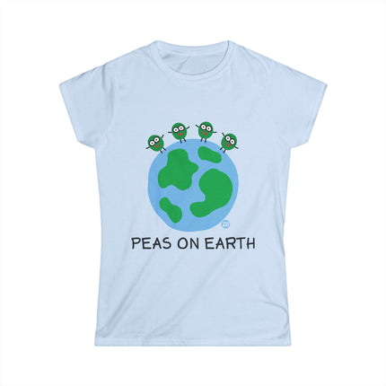 Peas on Earth Women's Softstyle Tee