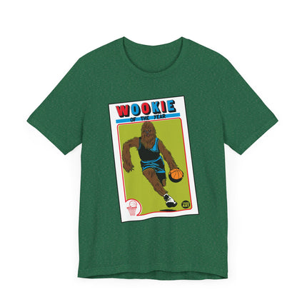 Funny Star Wars "WOOKIE OF THE YEAR" Basketball Card Tee Shirt