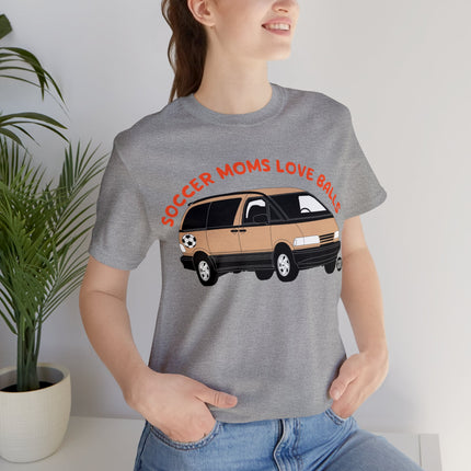 Soccer Moms Love Balls Unisex Short Sleeve Tee