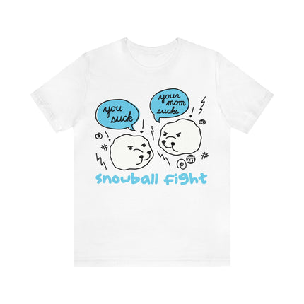 Snowball Fight Unisex Short Sleeve Tee